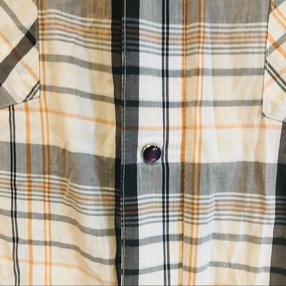 Prana flannel Pearl snap mens large shirt - Picture 4 of 5